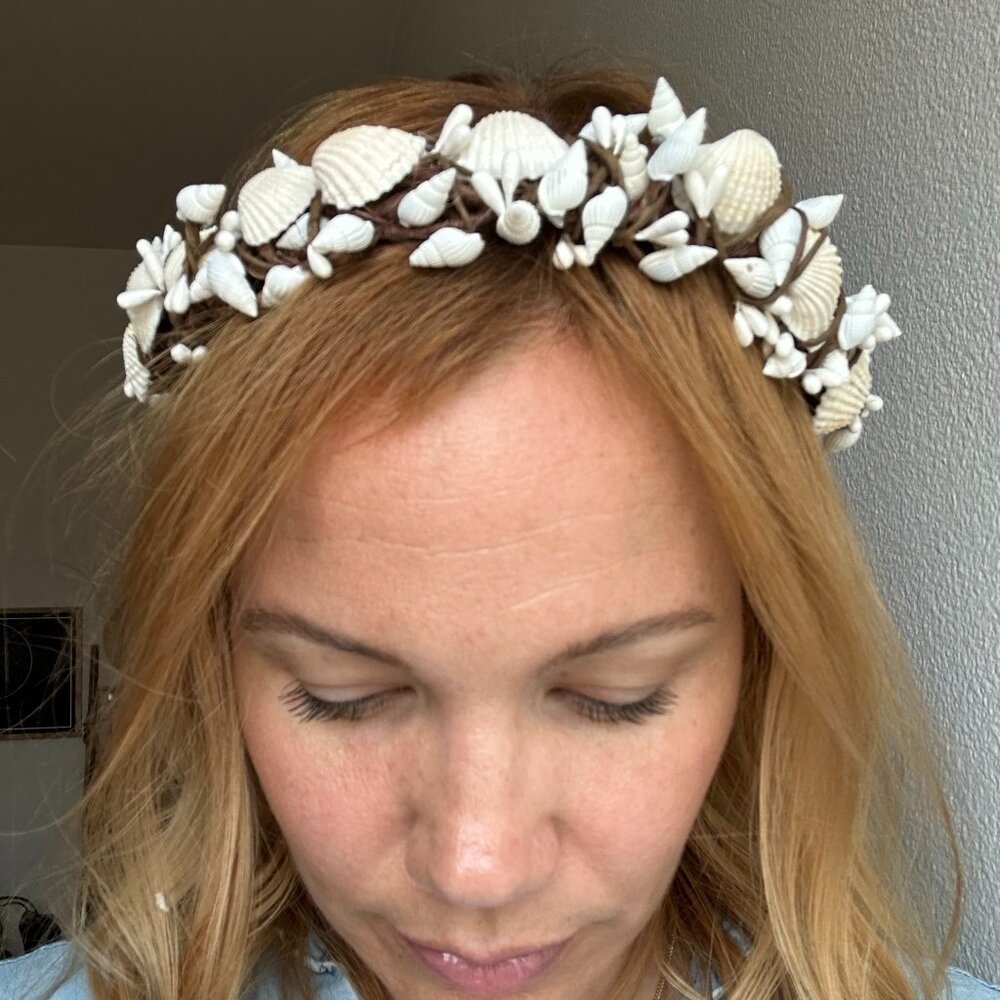 Delicate Mermaid Adjustable Shell Crown